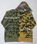 A BATHING APE 1ST CAMO SEPARATE SHARK FULL ZIP HOODIE