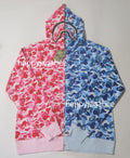 A BATHING APE ABC CAMO SEPARATE SHARK FULL ZIP HOODIE