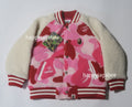 A BATHING APE BAPE KIDS ABC CAMO BOA VARSITY JACKET