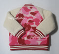 A BATHING APE BAPE KIDS ABC CAMO BOA VARSITY JACKET