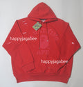 A BATHING APE DESTROYED COLLEGE RELAXED FIT LAYERED PULLOVER HOODIE