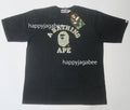 A BATHING APE OVERDYE COLLEGE RELAXED FIT TEE