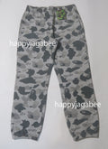 A BATHING APE HEATHER GRAY CAMO SWEAT PANTS