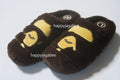 A BATHING APE BAPE x SUBU APE HEAD PUFFER SANDALS w/ POUCH