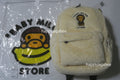 A BATHING APE - BABY MILO STORE BABY MILO FAUXFUR MEDIUM BACKPACK