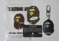 A BATHING APE APE HEAD LEATHER KEY CHAIN