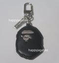 A BATHING APE APE HEAD LEATHER KEY CHAIN