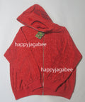 A BATHING APE LUX SPORT PATTERN SHARK RELAXED FIT FULL ZIP HOODIE