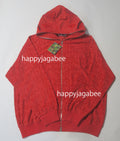 A BATHING APE LUX SPORT PATTERN SHARK RELAXED FIT FULL ZIP HOODIE