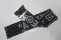 A BATHING APE JACQUARD BAPE LOGO LONG SCARF