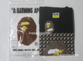 A BATHING APE STA HOUNDSTOOTH APE HEAD TEE