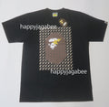 A BATHING APE STA HOUNDSTOOTH APE HEAD TEE