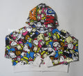 A BATHING APE Ladies' BABY MILO x SANRIO CHARACTERS CROPPED SHARK FULL ZIP HOODIE