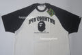 A BATHING APE COLLEGE RELAXED FIT RAGLAN TEE