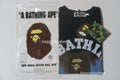 A BATHING APE TIE DYE COLLEGE RELAXED FIT TEE