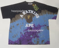 A BATHING APE TIE DYE COLLEGE RELAXED FIT TEE