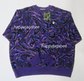 A BATHING APE MARBLING CAMO LOGO RELAXED CREWNECK SWEAT SHIRT