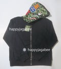 A BATHING APE ABC CAMO REVERSIBLE SHARK FULL ZIP HOODIE