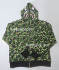 A BATHING APE ABC CAMO REVERSIBLE SHARK FULL ZIP HOODIE