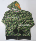 A BATHING APE ABC CAMO REVERSIBLE SHARK FULL ZIP HOODIE