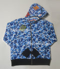 A BATHING APE ABC CAMO REVERSIBLE SHARK FULL ZIP HOODIE