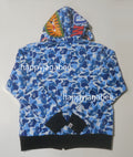 A BATHING APE ABC CAMO REVERSIBLE SHARK FULL ZIP HOODIE