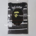 A BATHING APE APE HEAD ONE POINT POCKET RELAXED FIT STRIPE TEE