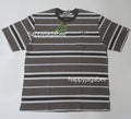 A BATHING APE APE HEAD ONE POINT POCKET RELAXED FIT STRIPE TEE