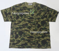 A BATHING APE BAPE x CLOT CAMO OVERPRINT LOGO RELAXED FIT TEE