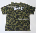 A BATHING APE BAPE x CLOT CAMO OVERPRINT LOGO RELAXED FIT TEE