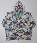 A BATHING APE MAP CAMO SHARK RELAXED FIT FULL ZIP HOODIE