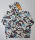 A BATHING APE MAP CAMO SHARK RELAXED FIT FULL ZIP HOODIE