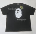 A BATHING APE HEAVY WASHED APE HEAD RELAXED FIT TEE