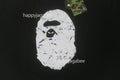 A BATHING APE HEAVY WASHED APE HEAD RELAXED FIT TEE