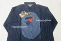 A BATHING APE STA APE HEAD RELAXED FIT DENIM L/S SHIRTS