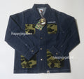 A BATHING APE BAPE KIDS 1ST CAMO POCKET DENIM COVERALL JACKET ( KIDS & JUNIOR )