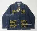 A BATHING APE BAPE KIDS 1ST CAMO POCKET DENIM COVERALL JACKET ( KIDS & JUNIOR )