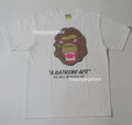 A BATHING APE EMBROIDERY STYLE SOUVENIR LOGO TEE