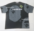 A BATHING APE WATER PRINT APE HEAD RELAXED FIT TEE