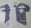 A BATHING APE WATER PRINT COLLEGE RELAXED FIT TEE