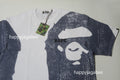 A BATHING APE WATER PRINT COLLEGE RELAXED FIT TEE