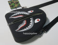 A BATHING APE SHARK SILICON SHOULDER BAG