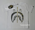 A BATHING APE BAPE KIDS 1ST CAMO SEPARATE SHARK TEE