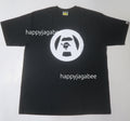 A BATHING APE STENCIL CIRCLE APE FACE TEE