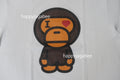 A BATHING APE HEART BABY MILO TEE