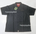 A BATHING APE DRAGON EMBROIDERY OPEN COLLAR SHIRT