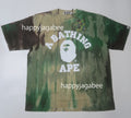 A BATHING APE ICE DYE COLLEGE RELAXED FIT TEE