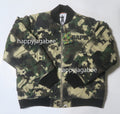 A BATHING APE MAP CAMO BOMBER JACKET