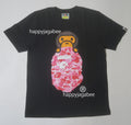 A BATHING APE Ladies' ABC CAMO MILO ON APE HEAD TEE