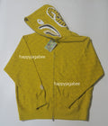 A BATHING APE COLLEGE MONOGRAM RELAXED FIT SHARK FULL ZIP HOODIE